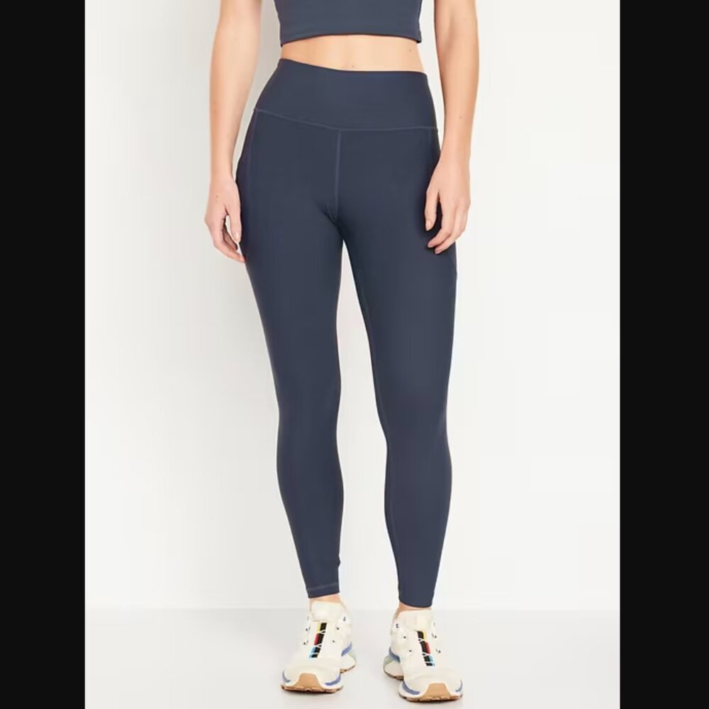 PowerSoft High-Rise Go-Dry Leggings with pockets (7/8 length)